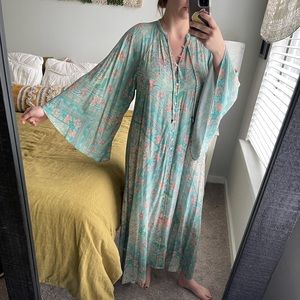 Spell Farrah Half Moon Gown Aqua M